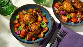 South African Inspired Durban Chicken Tray Bake
