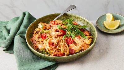 Crème Fraiche Prawn Pasta Recipe