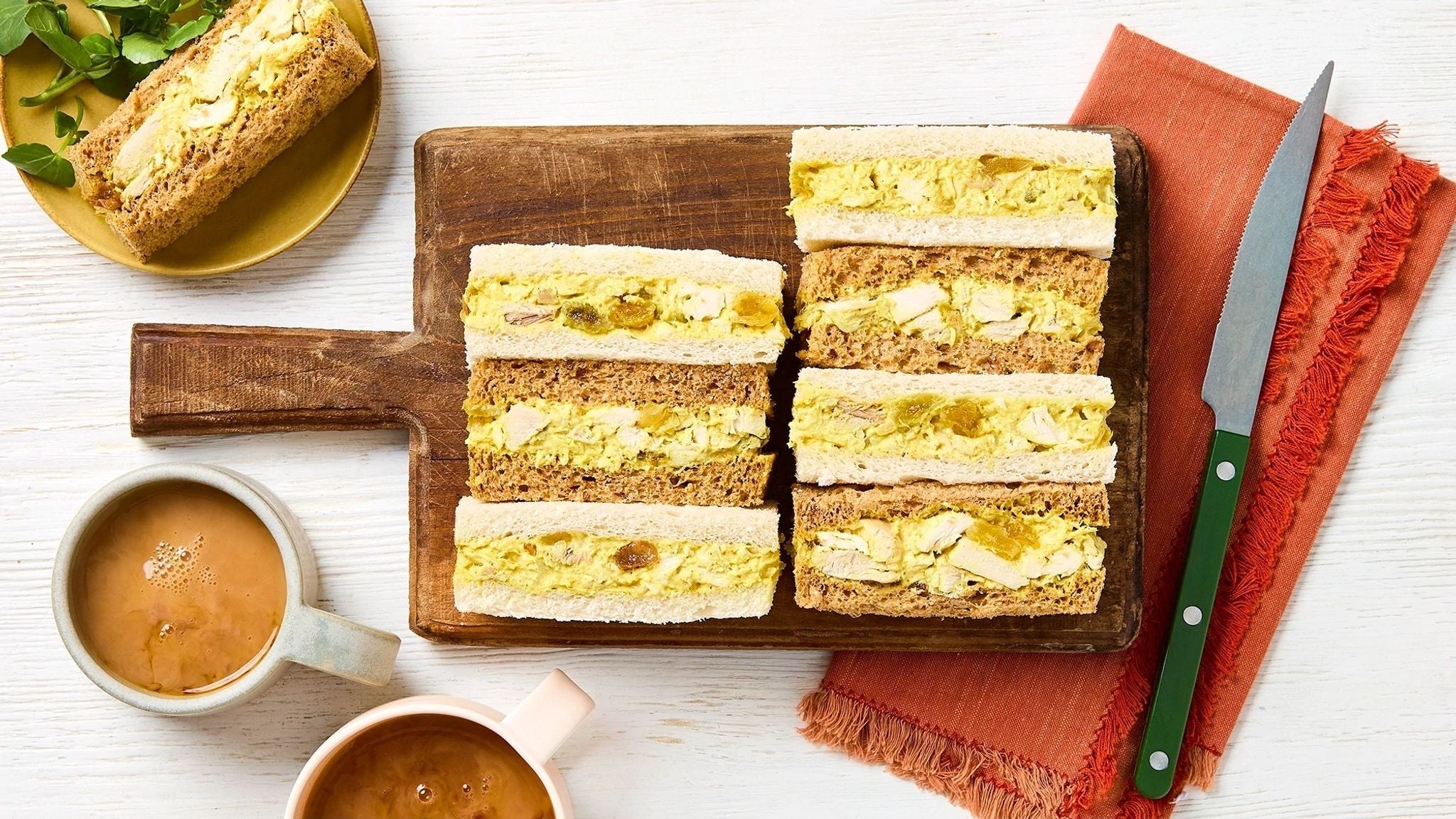 Coronation Chicken Sandwich (afternoon tea)