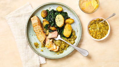 Baked Salmon with Orange and Dill Sauce