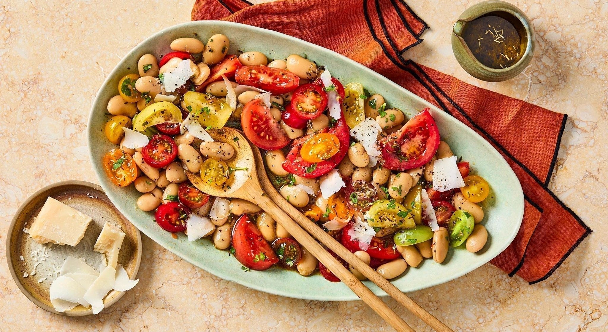 Tuscan White Bean & Tomato Salad with Lemon Vinaigrette