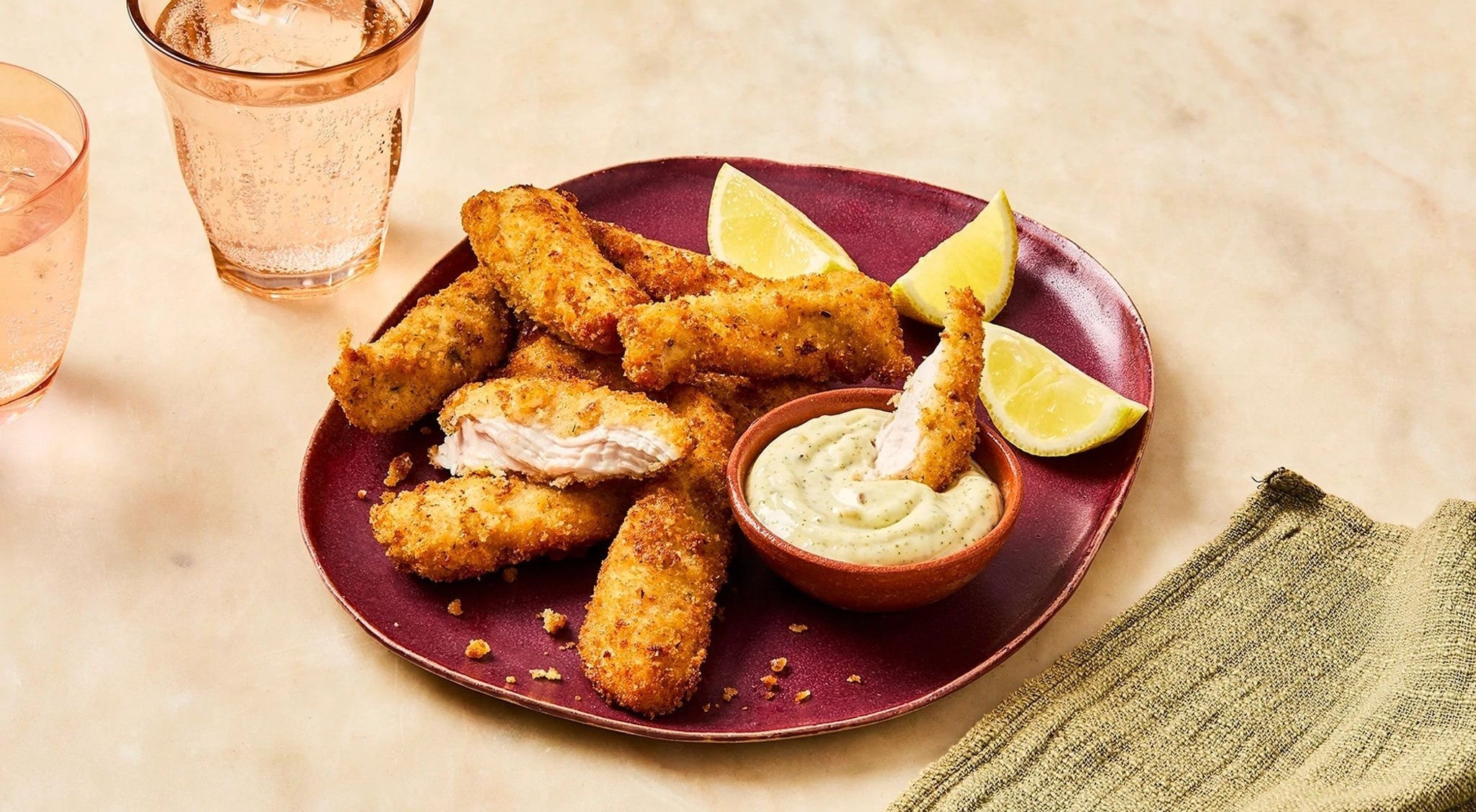 Chicken Goujons with Lemon Mayonnaise