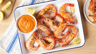 Grilled Prawns with Romesco Sauce