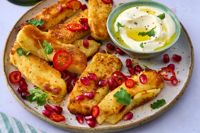 Hot Honey Loaded Halloumi Fries