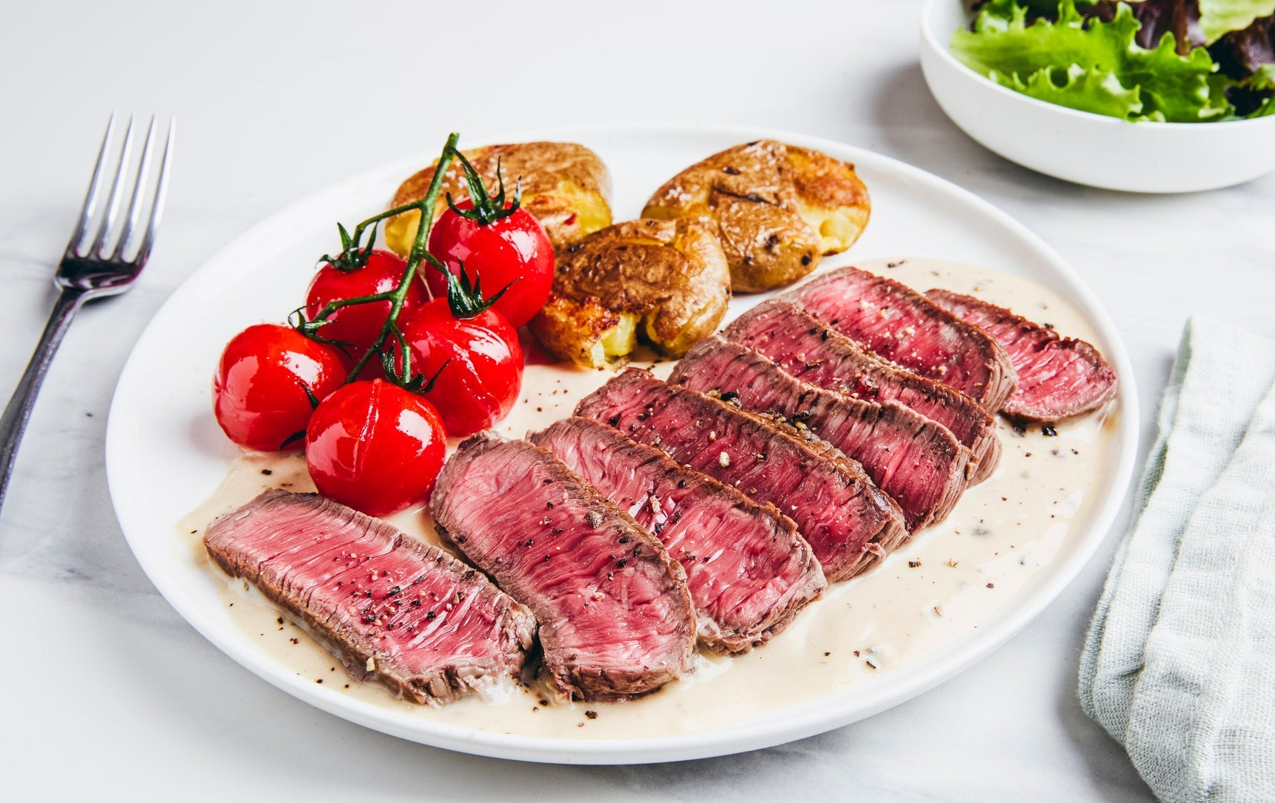 Creamy Peppercorn Steak