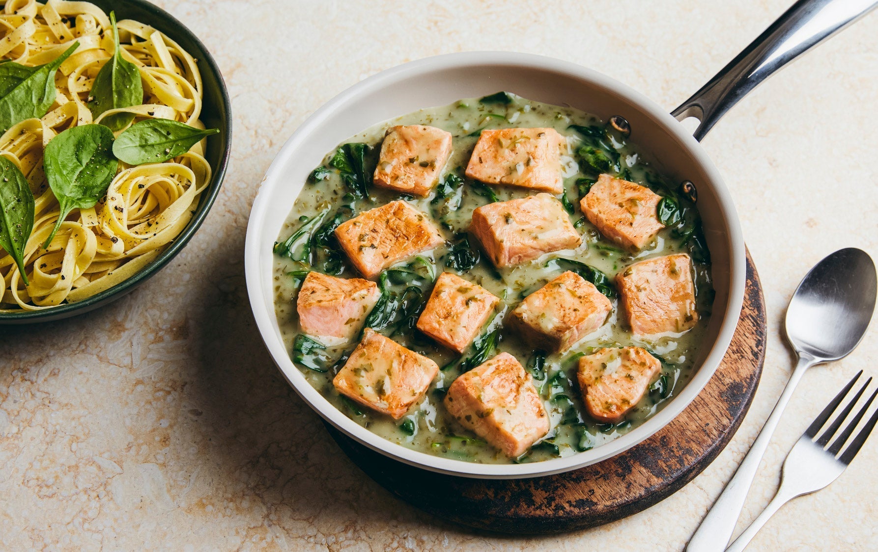 Creamy Watercress Salmon