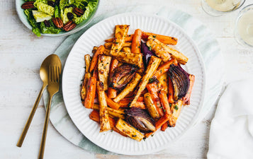 Sticky Glazed Root Vegetables