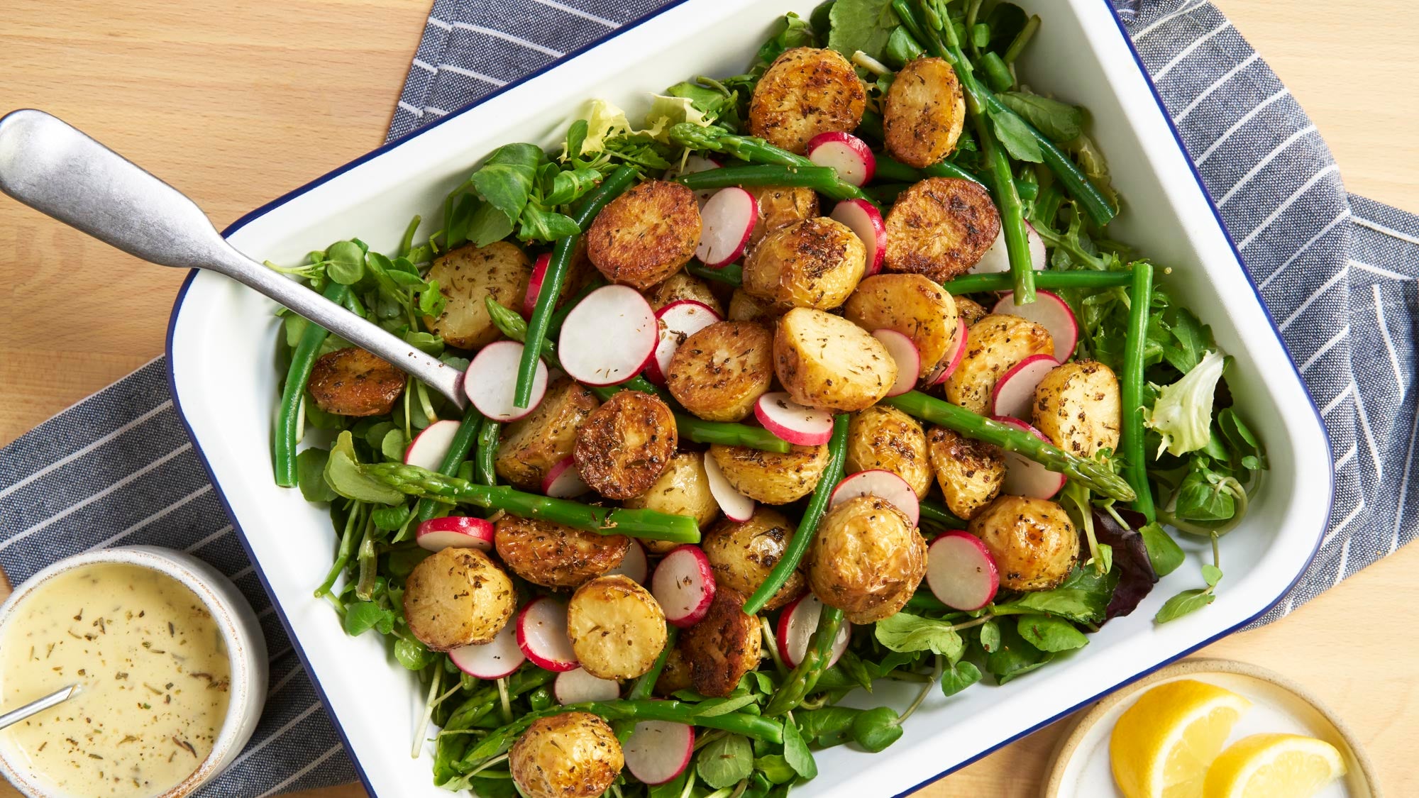 Roasted New Potato and Spring Veg Salad