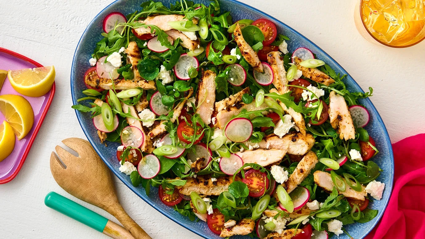 Grilled Chicken Salad with Lemon Vinaigrette