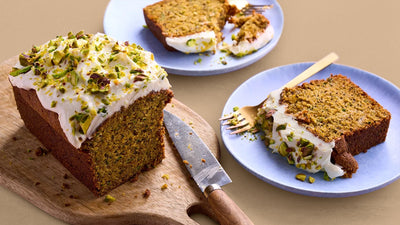 Courgette lemon and pistachio cake