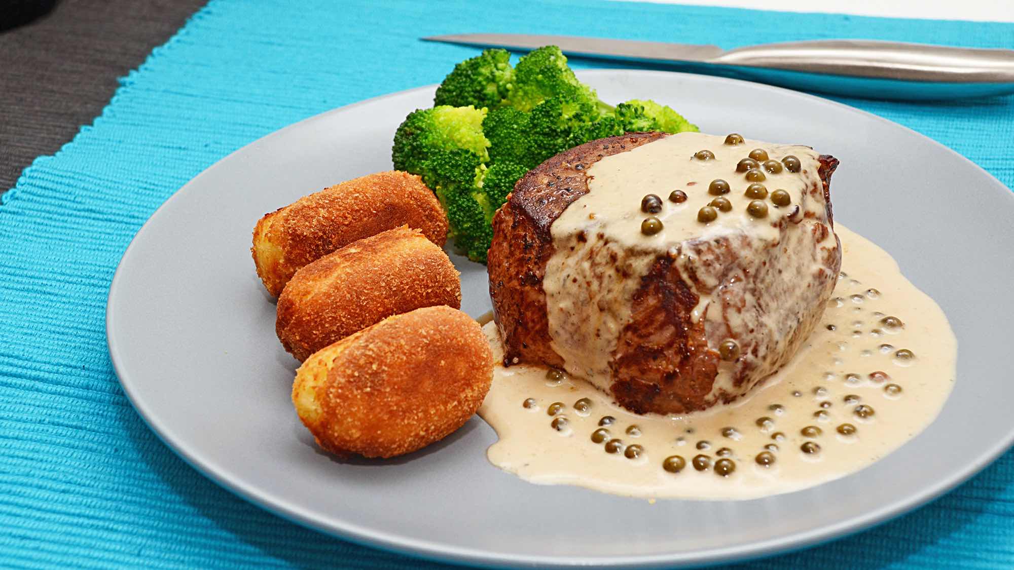 Creamy Peppered Steak