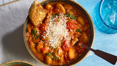 Batch-cooked creamy paprika butterbeans