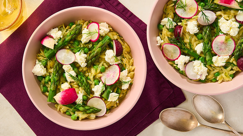 Pea and Asparagus Orzotto
