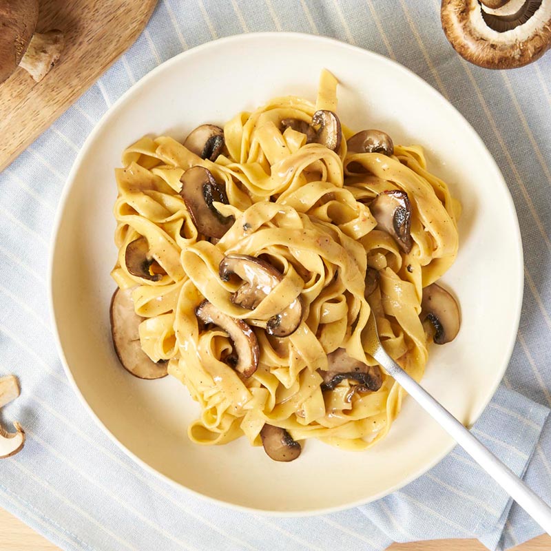 Creamy Mushroom Tagliatelle