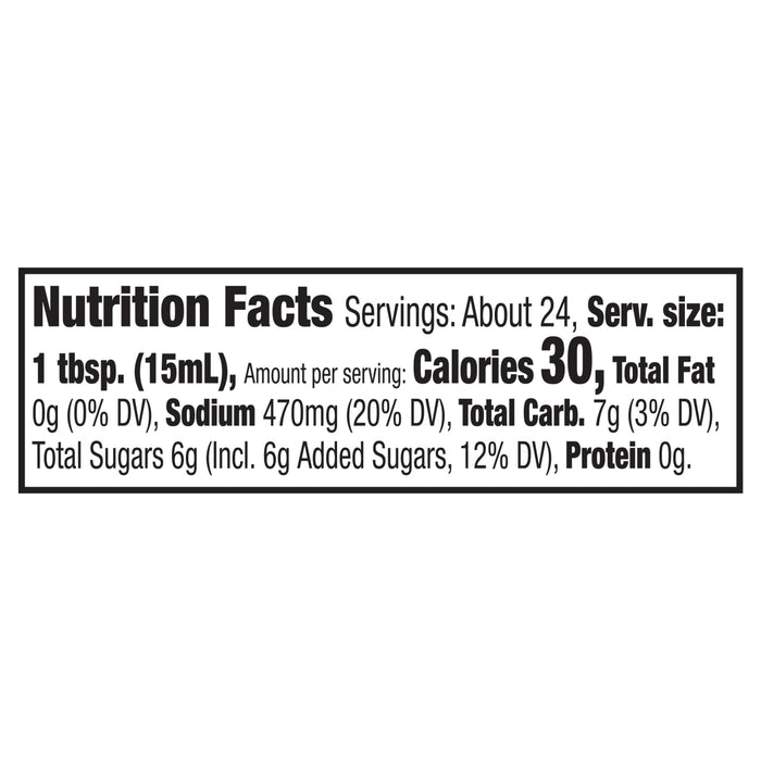 ['The image shows a nutrition facts label with information about serving size, calories, total fat, sodium, total carbohydrates, total sugars, and protein.']