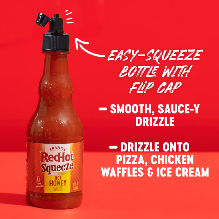 (BARREL TEST) Frank's RedHot® Hot Honey Squeeze Sauce, 12 fl oz