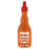 A bottle of Frank'S Squeeze Sticky Sweet 354 Ml hot sauce featuring a red squeeze cap and a vibrant orange label with a mild heat rating.
