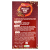 The back of a package for Schwartz Mulled Wine Spice Refill 18G provides detailed instructions and ingredients for creating a classic winter warmer with red wine or a non-alcoholic cranberry juice alternative.