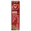 A vertical product package for Schwartz Mulled Wine Spice Refill 18G featuring a list of ingredients and a nutritional information table against a dark red background with spice illustrations.