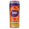 A 90g jar of Schwartz Medium Curry Powder 90G features a vibrant orange and purple label highlighting a balanced blend of ginger, fenugreek, and cumin.