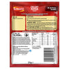 The back of a red packet of Schwartz Creamy Pepper Sauce Mix 25G, showing the nutritional information, ingredients, and cooking instructions.