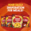 A collection of Schwartz meal mixes, featuring the Schwartz Cheddar Cheese Sauce 38G, is displayed as an advertisement under the headline Your Daily Inspiration for Meals.