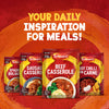 An advertisement for Schwartz recipe mixes, with the headline Your Daily Inspiration for Meals, features a packet of Schwartz Beef Casserole Recipe Mix 38G at the center of a fanned-out display of meal options.
