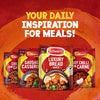 An advertisement for Schwartz meal mixes, featuring a packet of Schwartz Luxury Bread Sauce 40G in the center, offers daily inspiration for meals with other products like Chilli and Sausage Casserole.