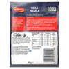 The back of a packet of Schwartz Slow Cook Tikka Masala 35G provides detailed cooking instructions, a list of required fresh ingredients, and a full nutritional information table.
