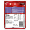 The back of a packet of Schwartz Classic Roast Pork & Sage Gravy 25G provides detailed cooking instructions, nutritional information, and a full list of ingredients.