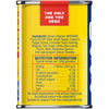 The side of a yellow can of Old Bay Original Seasoning 75G, showing the ingredients list and nutritional information panel against a white background.