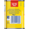 The back of a yellow tin of Old Bay Original Seasoning 75G shows the McCormick company information, net weight, and barcode.
