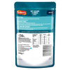 The back of a pouch of Schwartz Forfish Dark Soy Sesame Ginger Sauce 300G provides detailed cooking instructions for hob and microwave along with nutritional values and a full list of ingredients.