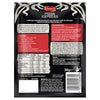 The back of a black Schwartz packet of Sa Pe Spicy Beef Pepper Pasta seasoning mix is displayed, showing the cooking instructions, nutritional information, and ingredients list.