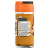 The back label of a bottle of Schwartz Ras El Hanout 38G displays a comprehensive list of ingredients including yellow mustard seed, coriander, turmeric, and cassia cinnamon.