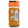 A back view of a glass jar containing Schwartz Ras El Hanout 38G showing the barcode and recycling information on the label.