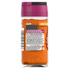 The back label of Schwartz New York Buffalo Seasoning 50G provides ingredients and usage tips for this blend of chili, bell pepper, and garlic.