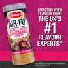 A promotional graphic for Schwartz Af Chinese Cs Sea seasoning featuring a tall shaker bottle against a vibrant pink background with the claim that it comes from the UK number one flavour experts.