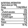 A nutritional information table lists the typical values per 100g for the Schwartz Af Chinese Cs Sea, including 269 calories and 18.76g of salt.