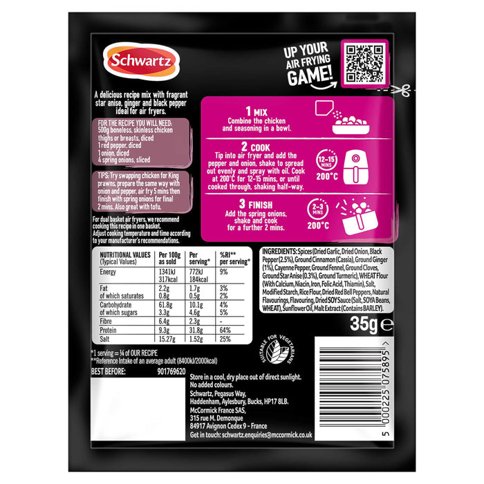 Schwartz Air-Fry Salt & Pepper Chinese Chicken Recipe Mix