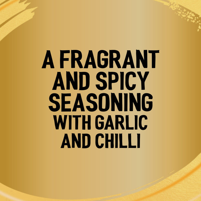 A graphic illustration for Jr Thai Sweet Chil Seas X6 describes it as a fragrant and spicy seasoning with garlic and chilli against a golden background.