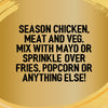 A graphic illustration for Jr Thai Sweet Chil Seas X6 provides serving suggestions such as seasoning chicken meat and vegetables or mixing with mayo and sprinkling over fries and popcorn.