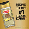 A bottle of Schwartz Jr Lemon Pepper Seas X6 is displayed against a gold background with text identifying the brand as the number one flavour experts in the UK.