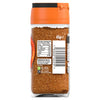 A back view of the glass jar for Schwartz Pilau Rice Seasoning 65G showing the nutritional information and recycling instructions on the label.