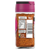 The back of a glass jar of Schwartz Jamaican Jerk Seasoning 51G, showing the nutritional information, barcode, and recycling instructions.