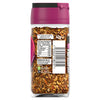 A back view of a glass jar of Schwartz Spicy Italian Seasoning 42G showing the nutritional information and recycling instructions on the label.