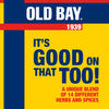 A graphic illustration for Uk Webswitch featuring the Old Bay brand logo and the slogan Its Good On That Too highlighting a unique blend of 14 different herbs and spices since 1939.