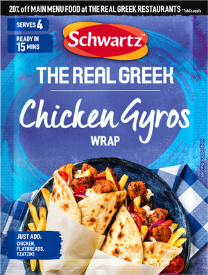 The Real Greek Chicken Gyros Wrap Recipe Mix