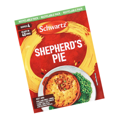 Schwartz Shepherd's Pie packaging