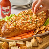 Buffalo Chicken Dip in a Bread Bowl